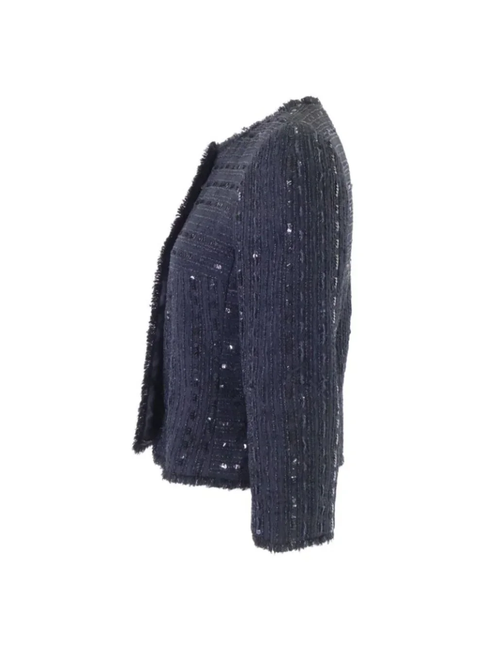 Chanel Sequin Collarless Jacket 34